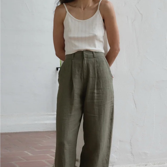 First Rite Blue Wide-Leg Trouser - Picture 2 of 7